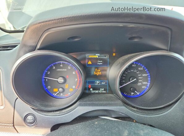 4S4BSAHC4K3209116 2019 SUBARU OUTBACK Black Widok zestawu wskaźników