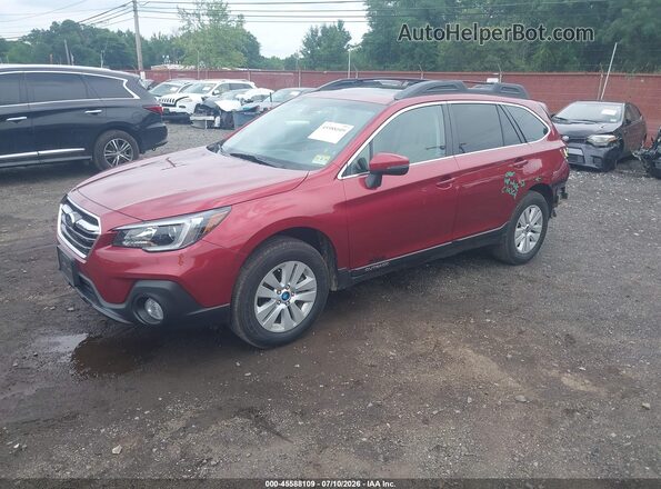 4S4BSAHC4K3234968 2019 SUBARU OUTBACK Red Vista tres cuartos delantera izquierda