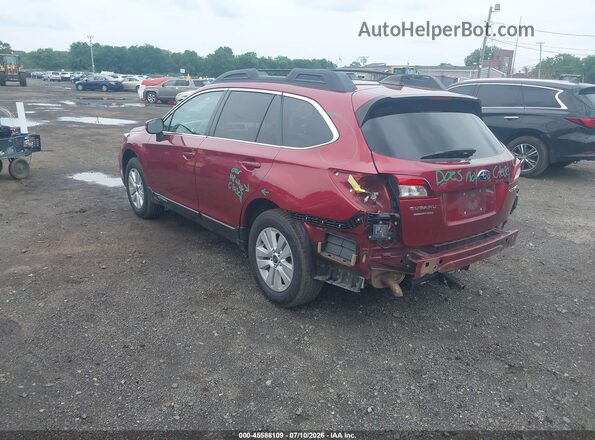 4S4BSAHC4K3234968 2019 SUBARU OUTBACK Red Trasero izquierdo