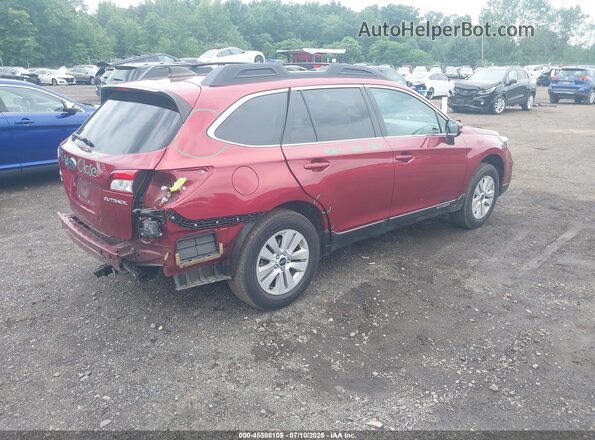 4S4BSAHC4K3234968 2019 SUBARU OUTBACK Red Trasero derecho