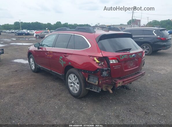 4S4BSAHC4K3234968 2019 SUBARU OUTBACK Red Vista frontal