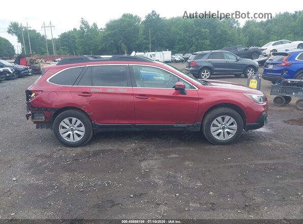 4S4BSAHC4K3234968 2019 SUBARU OUTBACK Red Vista interior trasera