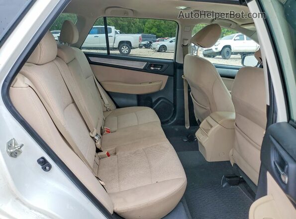 4S4BSAHC4K3341549 2019 SUBARU OUTBACK White Vista interior trasera