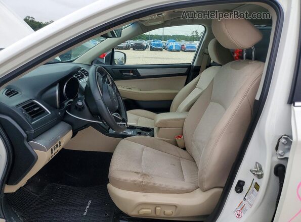 4S4BSAHC4K3341549 2019 SUBARU OUTBACK White Vista interior delantera