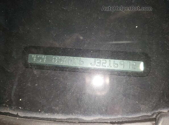 4S4BSAHC6J3216972 2018 SUBARU OUTBACK Silver VIN კოდის სტიკერის ხედი