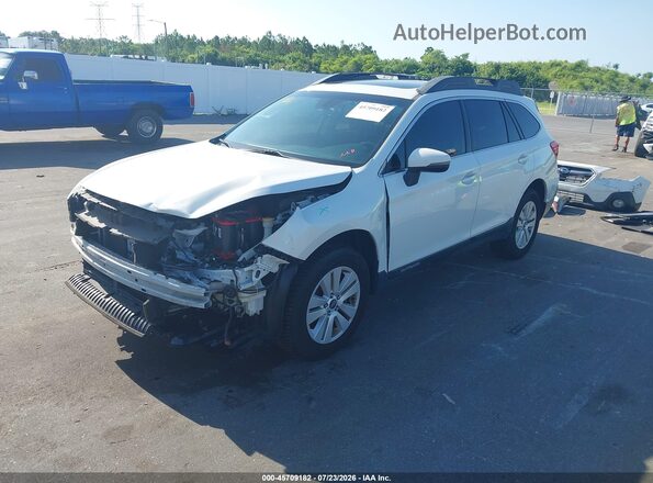 4S4BSAHC6K3290300 2019 SUBARU OUTBACK White წინა მარცხენა ხედი სამი მეოთხედიდან