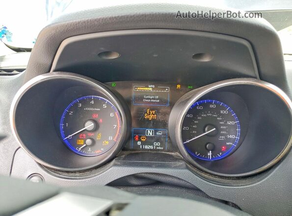 4S4BSAHC8J3297974 2018 SUBARU OUTBACK Blue ხელსაწყოთა პანელის ხედი