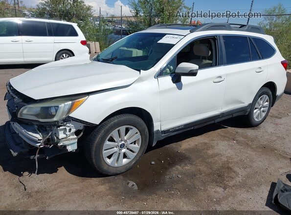 4S4BSAHCXH3247779 2017 SUBARU OUTBACK White Առջևի ձախ երեք քառորդ տեսարան