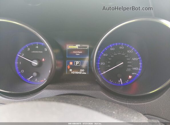4S4BSAJC2G3262933 2016 SUBARU OUTBACK Blue Vista de los asientos traseros
