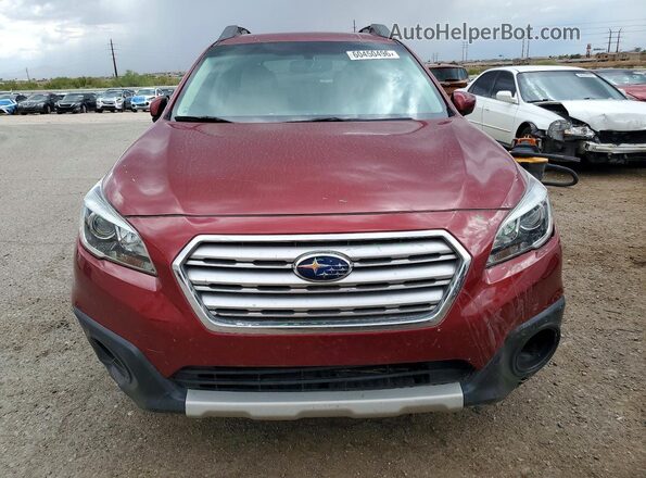 4S4BSAJC2G3294703 2016 SUBARU OUTBACK Бордовый Вид спереди