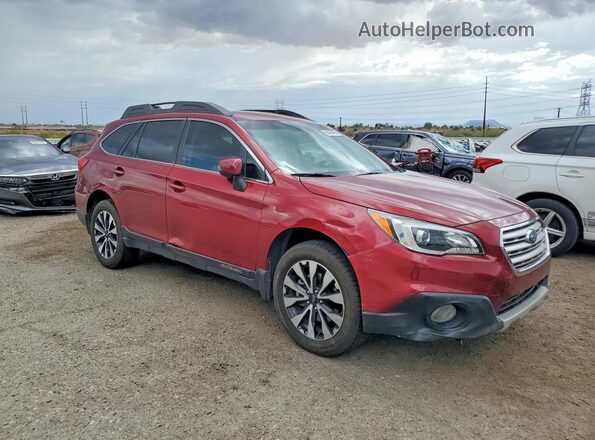 4S4BSAJC2G3294703 2016 SUBARU OUTBACK Бордовый Передняя правая четверть