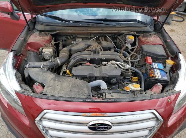 4S4BSAJC2G3294703 2016 SUBARU OUTBACK Бордовый Вид задней части салона