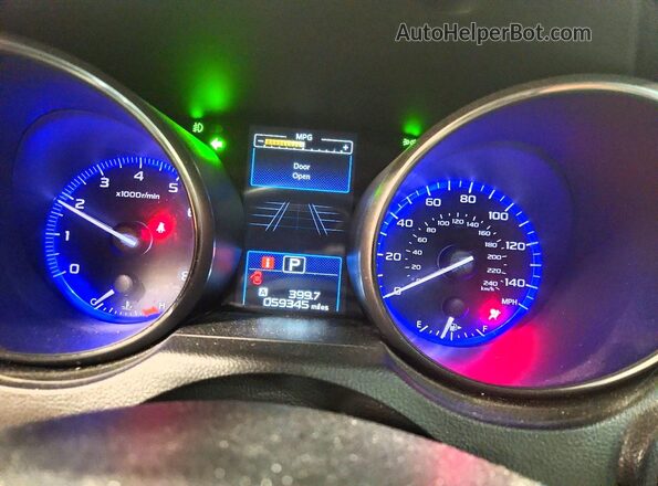 4S4BSAJC9K3247113 2019 SUBARU OUTBACK Синий Вид щитка приборов