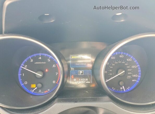 4S4BSAKC0H3248299 2017 SUBARU OUTBACK White Widok zestawu wskaźników