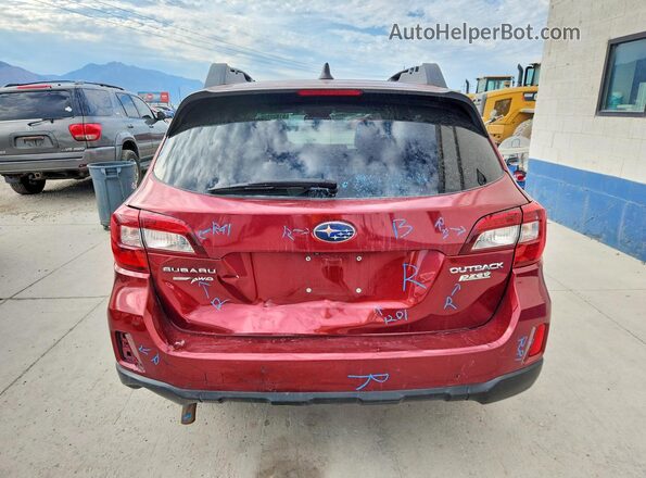 4S4BSAKC1H3394131 2017 SUBARU OUTBACK Красный Вид сзади