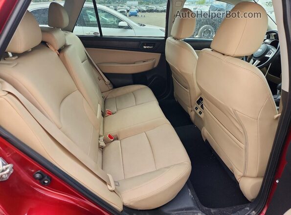4S4BSAKC1H3394131 2017 SUBARU OUTBACK Красный Вид задних сидений