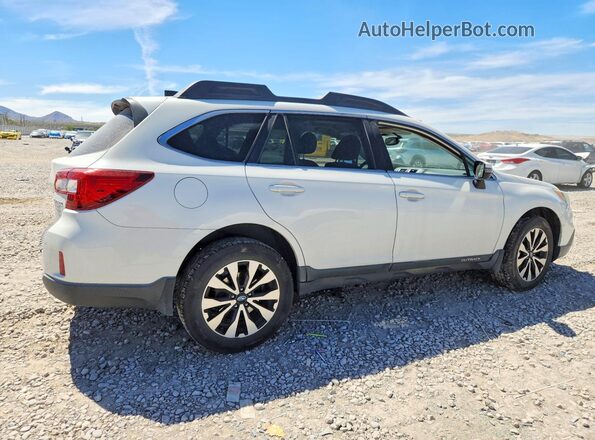4S4BSAKC2H3202702 2017 SUBARU OUTBACK Белый Задняя правая четверть