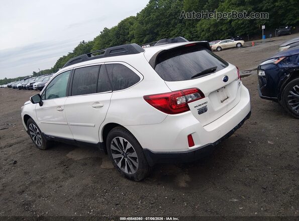 4S4BSAKC2H3411602 2017 SUBARU OUTBACK White Widok wnętrza z tyłu