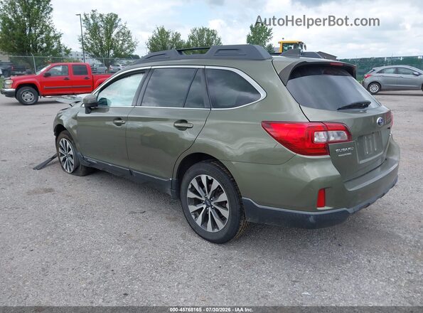 4S4BSAKC4H3415473 2017 SUBARU OUTBACK Green Trasero izquierdo