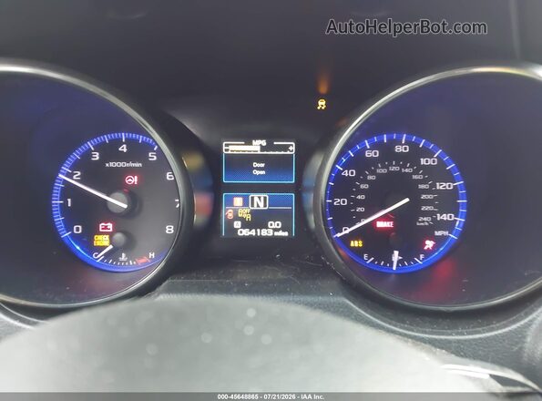 4S4BSAKC4J3352364 2018 SUBARU OUTBACK Gray Vista de los asientos traseros