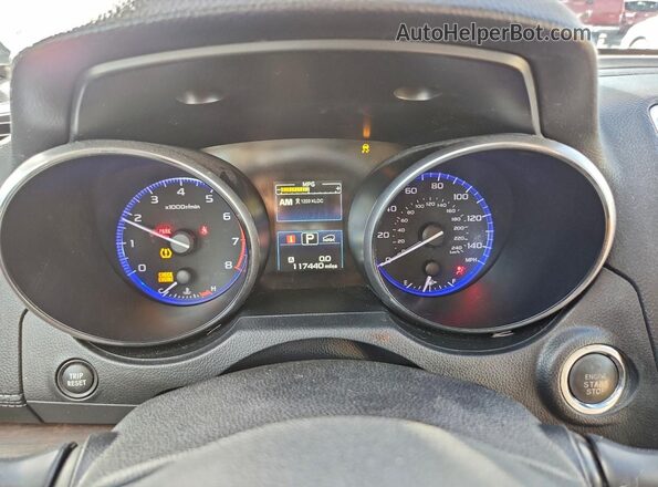 4S4BSAKC5J3338196 2018 SUBARU OUTBACK White Instrument cluster view