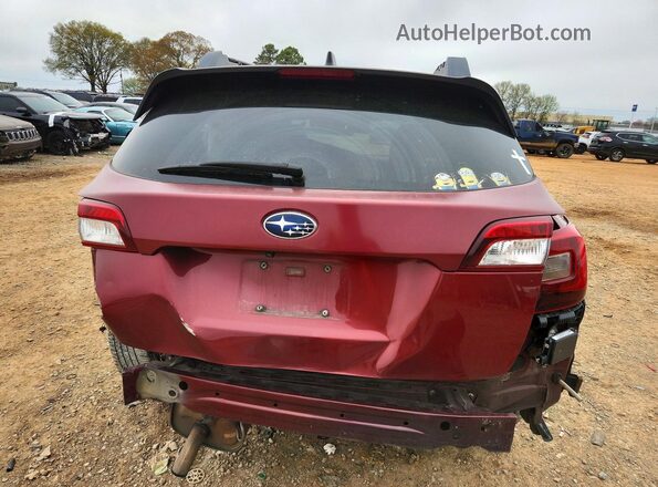 4S4BSAKC6H3341053 2017 SUBARU OUTBACK Red უკანა ხედი
