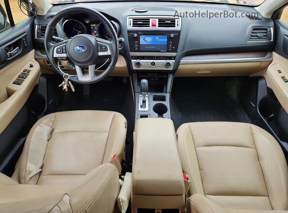 4S4BSAKC6H3341053 2017 SUBARU OUTBACK Red წინა პანელის ხედი