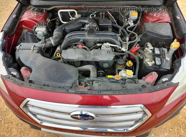 4S4BSAKC6H3341053 2017 SUBARU OUTBACK Red ძრავის განყოფილების ხედი