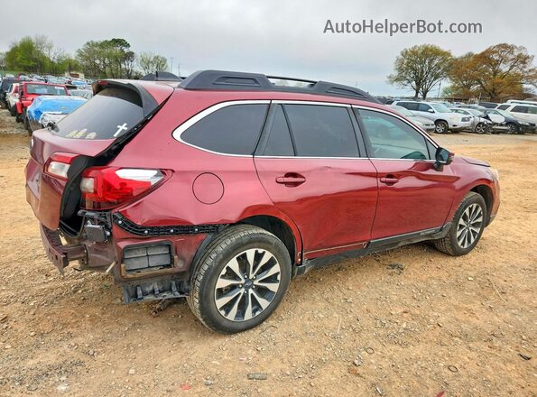 4S4BSAKC6H3341053 2017 SUBARU OUTBACK Red უკანა მარჯვენა