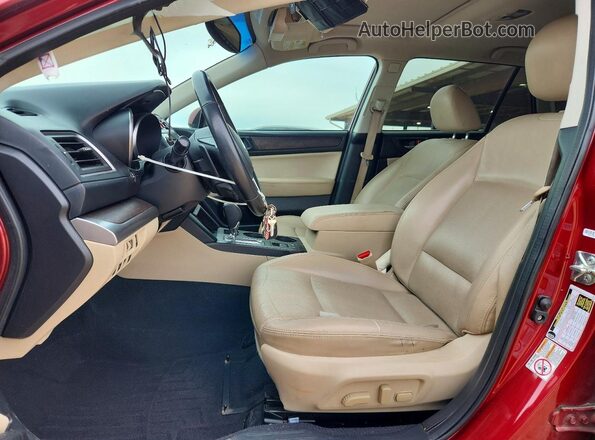 4S4BSAKC6H3341053 2017 SUBARU OUTBACK Red წინა სალონის ხედი