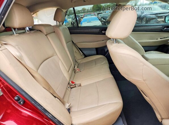 4S4BSAKC6H3341053 2017 SUBARU OUTBACK Red უკანა სალონის ხედი