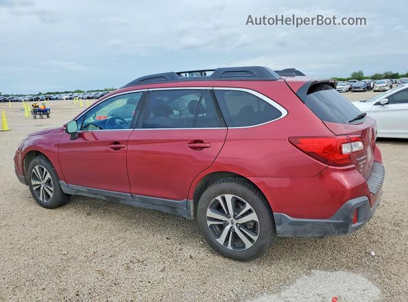 4S4BSAKC6J3326090 2018 SUBARU OUTBACK Бордовый Задняя левая четверть
