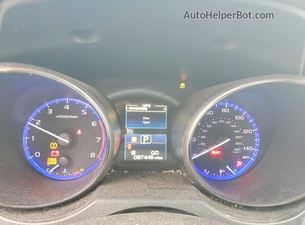 4S4BSAKC7J3279944 2018 SUBARU OUTBACK White Instrument cluster view