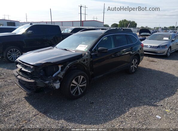 4S4BSAKCXJ3390360 2018 SUBARU OUTBACK Black Передня ліва чверть