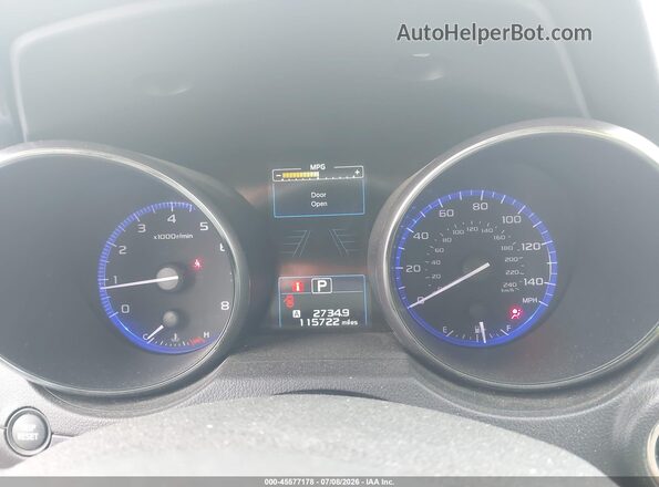 4S4BSANC0H3359639 2017 SUBARU OUTBACK Серый Вид задних сидений