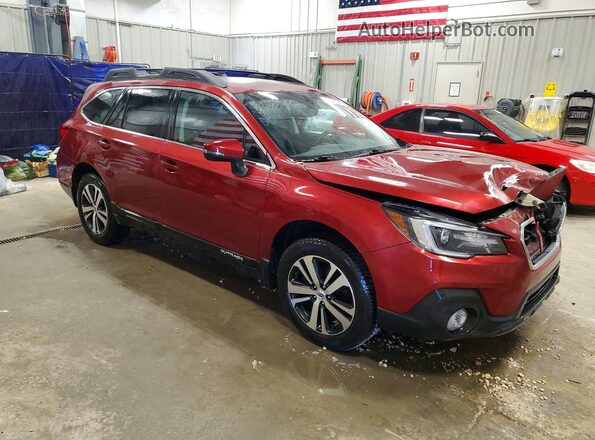 4S4BSANC0J3321477 2018 SUBARU OUTBACK Темно-бордовый Передняя правая четверть
