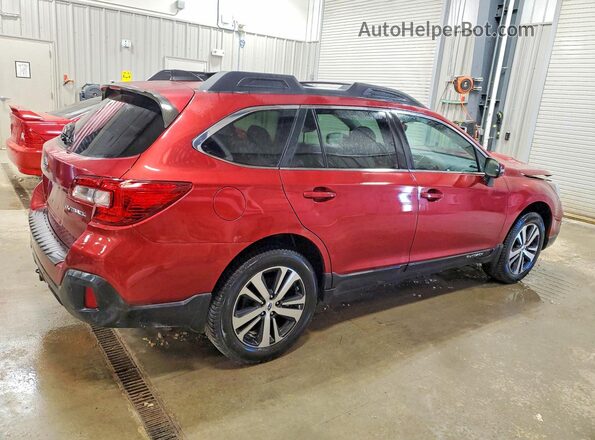 4S4BSANC0J3321477 2018 SUBARU OUTBACK Темно-бордовый Задняя правая четверть