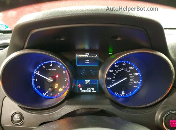 4S4BSANC0J3321477 2018 SUBARU OUTBACK Темно-бордовый Вид щитка приборов