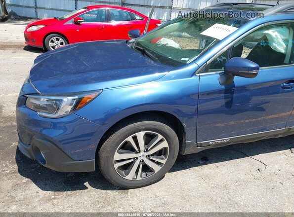 4S4BSANC0K3373242 2019 SUBARU OUTBACK Blue წინა მარცხენა ხედი სამი მეოთხედიდან
