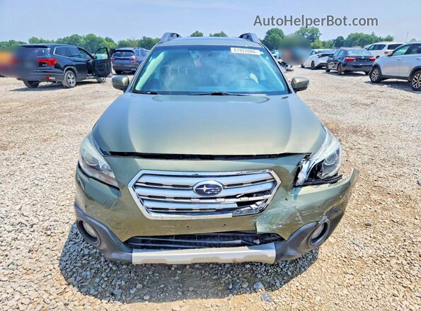 4S4BSANC1G3236186 2016 SUBARU OUTBACK Green Vista frontal