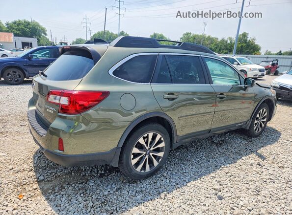 4S4BSANC1G3236186 2016 SUBARU OUTBACK Green Trasero derecho