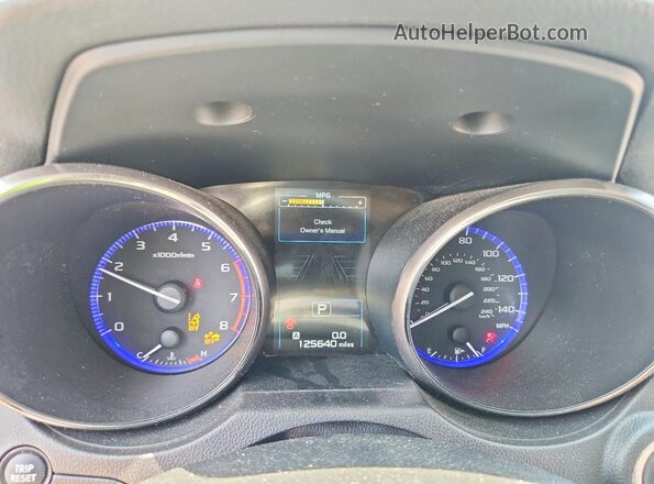 4S4BSANC1G3236186 2016 SUBARU OUTBACK Green Vista del cuadro de instrumentos
