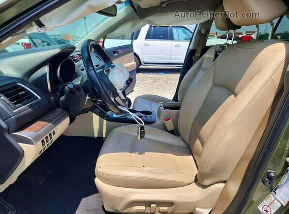 4S4BSANC1G3236186 2016 SUBARU OUTBACK Green Vista interior delantera