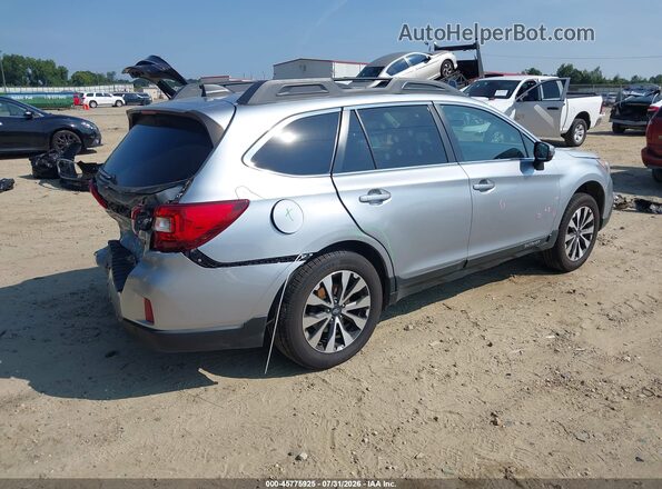 4S4BSANC1H3235346 2017 SUBARU OUTBACK Серебряный Задняя правая четверть