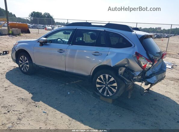 4S4BSANC1H3235346 2017 SUBARU OUTBACK Серебряный Задняя левая четверть
