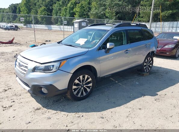 4S4BSANC1H3235346 2017 SUBARU OUTBACK Серебряный Передняя левая четверть