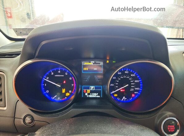4S4BSANC1H3331848 2017 SUBARU OUTBACK Бордовый Вид щитка приборов
