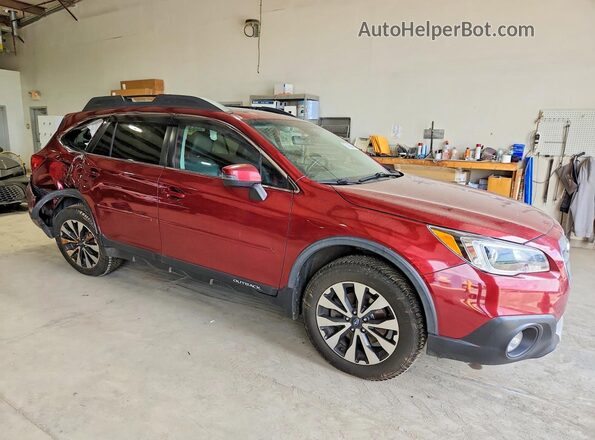 4S4BSANC1H3331848 2017 SUBARU OUTBACK Бордовый Передняя правая четверть