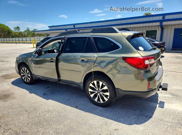 4S4BSANC1H3340419 2017 SUBARU OUTBACK Зеленый Задняя левая четверть