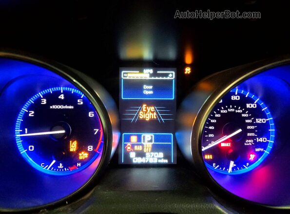 4S4BSANC1J3265792 2018 SUBARU OUTBACK Gray Instrument cluster view